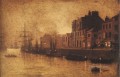 Noche escenas de la ciudad de Whitby Harbour John Atkinson Grimshaw